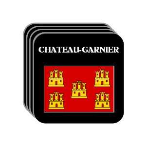Poitou Charentes   CHATEAU GARNIER Set of 4 Mini Mousepad Coasters