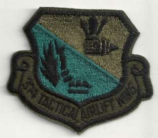 374th Tactical Airlift Wing subdued US Air Force patch  
