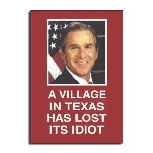  Village Idiot   Hilarious Political Birthday Greeting Card 