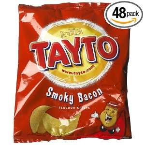 Tayto Smokey Bacon Crisps, 1.23 Ounce Packages (Pack of 48)  