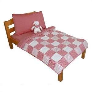 Sleeping Partners TODGINRED Tadpoles Classic Gingham Toddler Bedding 