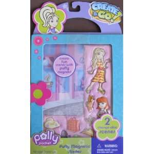  Polly Pocket Puffy Magnetic Scenes w Mix n Match Puffy 