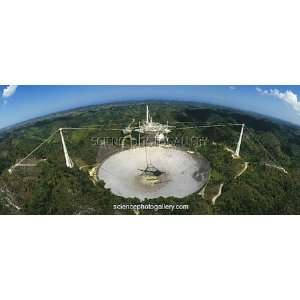  Upgraded Arecibo radio telescope with subreflector 