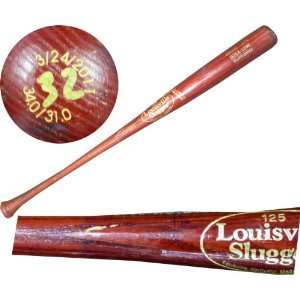   Unsigned Game Used Cracked Louisville Slugger Bat 
