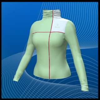 Women Long Sleeve Athletic Generator Turtleneck Shirt  