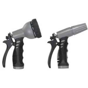  Nozzles, Combination Pack Of 2 Pistol Grip Garden Hose Nozzles 