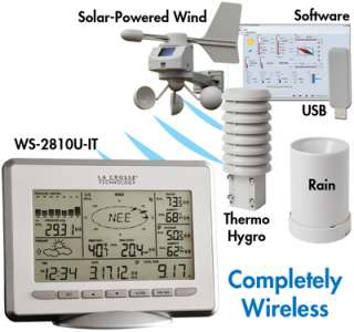 La Crosse Pro Weather Station Solar Rain, Wind WS 2810  