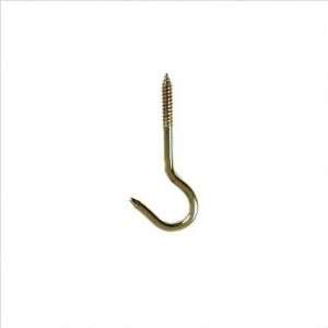  Brainerd 2 Brass Round Screw Hook 4Pk 54101