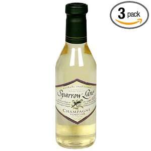 Sparrow Lane Champagne Vinegar, 12.75 Ounce Bottle (Pack of 3)