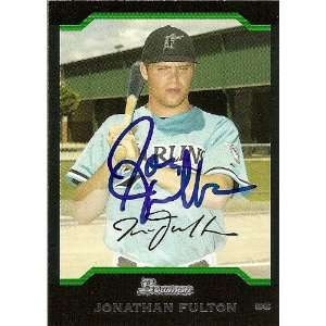  Jonathan Fulton Signed Florida Marlins 2004 Bowman Card 