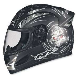  AFX FX 35 Skull Helmet , Color Silver, Size XS XF0110 