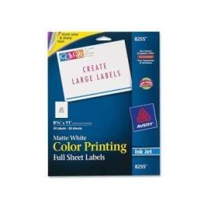  Avery Color Printing Label   Clear   AVE8255 Office 