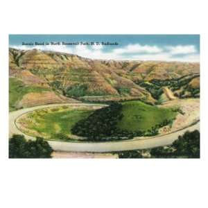   Scenic Road in Northern Park Giclee Poster Print, 32x24 Home