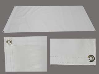 Blank Vinyl Sign Banner, 2 X 18, 13oz, white, grommets  
