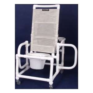  Reclining Shower Chair with Folding Arms in Royal