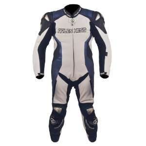  Arlen Ness M4 Race Suit (Metal Blue/Black/White, Size 48 