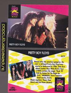 PRETTY BOY FLOYD 1991 Pro Set MUSIC SUPER STARS CARD  