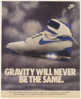  Air Revolution Shoe Gravity Will Never Be the Same Print Ad  
