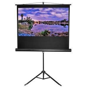 50 169 Manual Pull Up Projection Screen w/Tripod & Handle   Easy to 