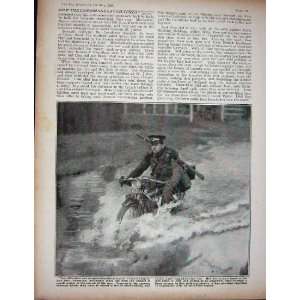   1915 WW1 German Prisoners British Soldiers Motor Bike