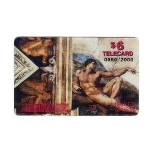 Collectible Phone Card $6. Michelangelo (Sistine Chapel) Masterpiece 