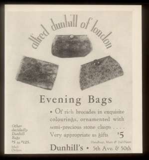 1935 Alfred Dunhill womens evening bags purse 3 models photo vintage 