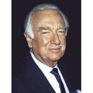  Former Television News Anchor Walter Cronkite Stretched 