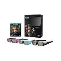   Accessory Kit   W. three 3D Glasses + Alice in Wonderland Blu ray 3D