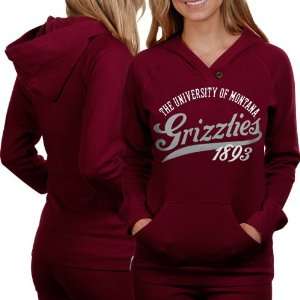  Montana Grizzlies Ladies Maroon Far Out Pullover Hoodie 