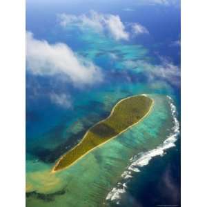 Aerial of Reefs and Islands in Haapai Group Giclee Poster Print 