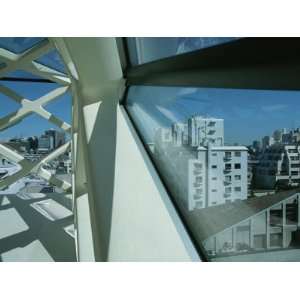 Apartment Buildings Seen Through Modernistic Windows Photographic 