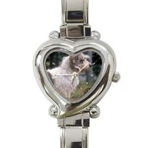  Petit Griffon Vendeen Heart Shaped Italian Charm Watch 