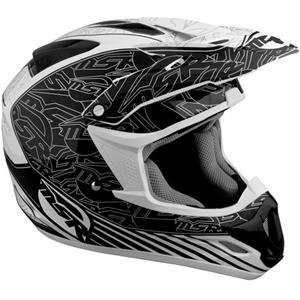  MSR Racing Velocity Helmet   Large/Black/White Automotive