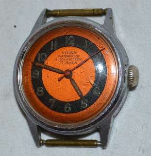 Vintage Vidar 17 Jewels Swiss Made Mens Wrist Watch  
