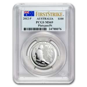  2012 1 oz Platinum Australian Platypus PCGS MS 69 (FS 