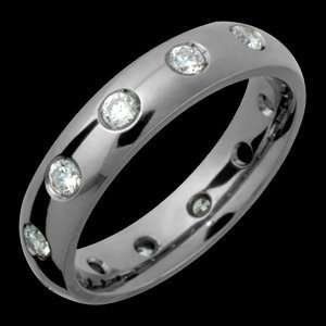   Fantasia   size 10.50 Titanium Ring with Sparkling Diamonds Jewelry