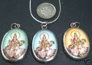 Swarasoti Hindu Music God Pendant Necklace Jewelry Om  