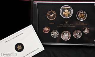 2006 Canada Proof Set Victoria Cross Gold Plated Dollar  