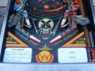 PINBOT arcade pinball by WILLIAMS ~FULL LED CONVERSION~  