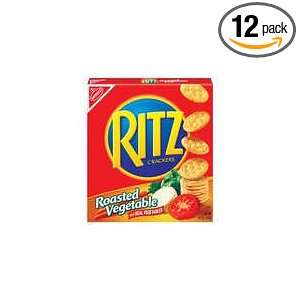 Ritz Roasted Vegetable Crackers, 15.5 Ounce Boxes (Pack of 12)