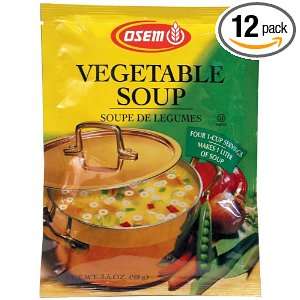 Osem Vegetable Soup, 3.5 Ounce Packages (Pack of 12)  