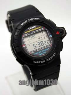 Rare Vintage Casio MAP 100 MAP METER Watch JAPAN USED  