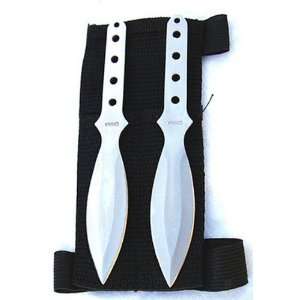  2 Pc. 5.5 Throwing Knives w/ Wrist Sheath Sports 
