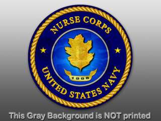 Round Navy Nurse Corps 1908 Sticker  decal seal logo US  
