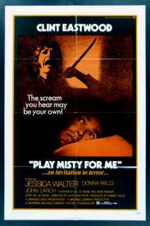 PLAY MISTY FOR ME * MOVIE POSTER 1971 CLINT EASTWOOD  