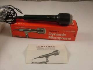 NEW Realistic Highball 7 Dynamic Microphone 33 986a unidirectional 