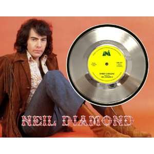  Neil Diamond Sweet Caroline Framed Silver Record A3 