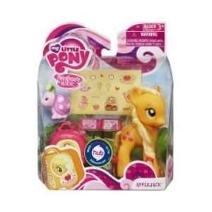    My Little Pony Figure Applejack with Suitcase Toys & Games