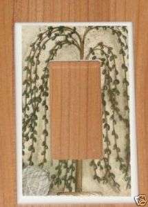 PRIMITIVE COUNTRY WILLOW TREE Switch plate ROCKER  