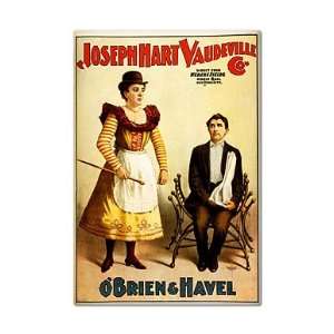  Joseph Hart Vaudeville Advertisement Fridge Magnet 
